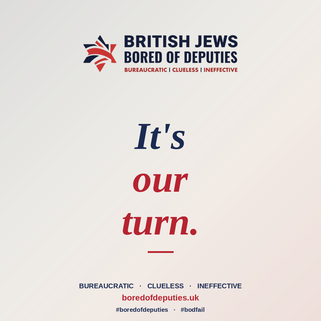 It's our turn.