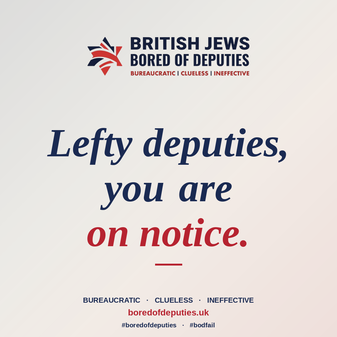Lefty deputies, you are on notice.