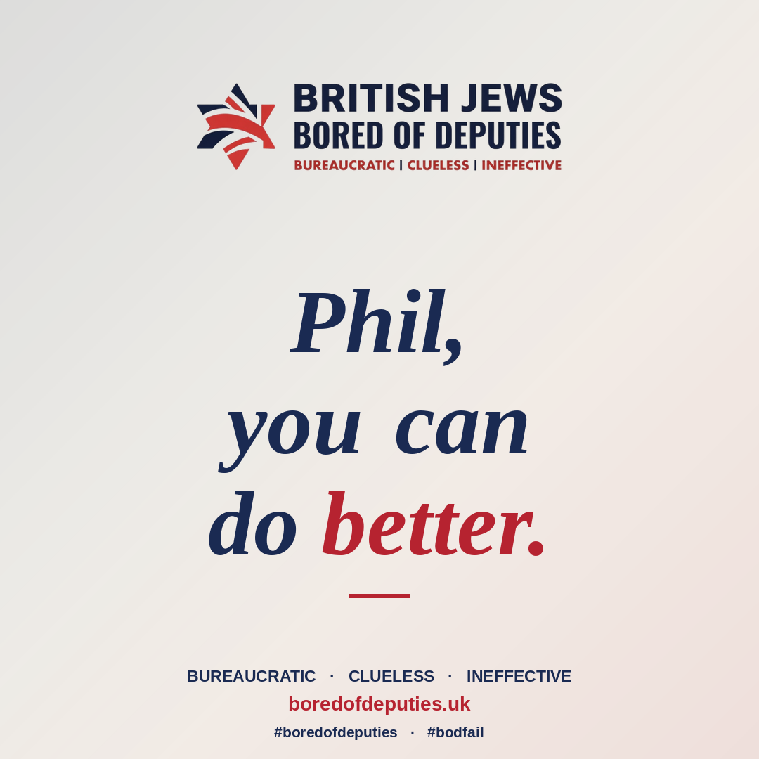 Phil, you can do better.