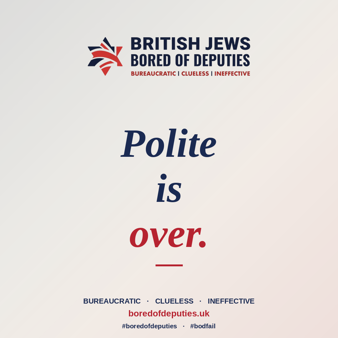 Polite is over.