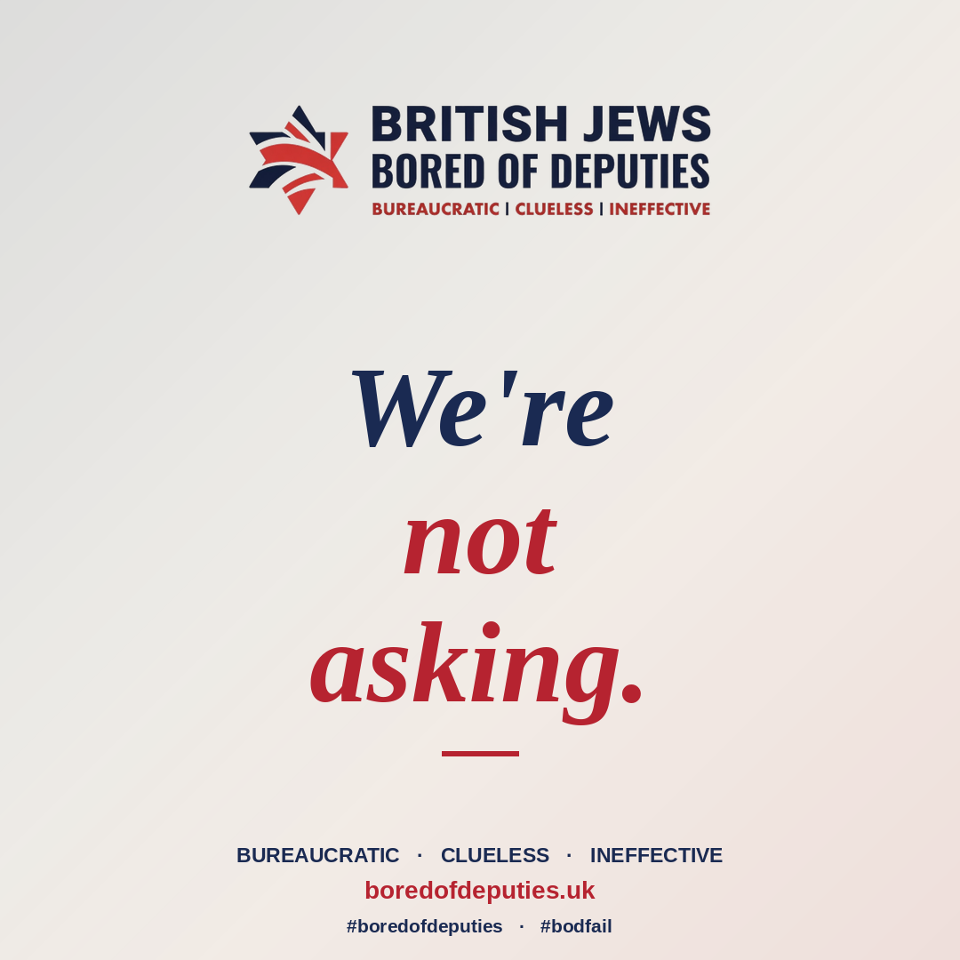 We're not asking.